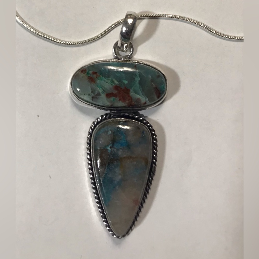 Quantum Quattro Stamped 925 Sterling Silver Necklace